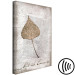 Canvas Leaf in Rustic Frame (1-part) - Nature on Textured Background 115025 additionalThumb 6