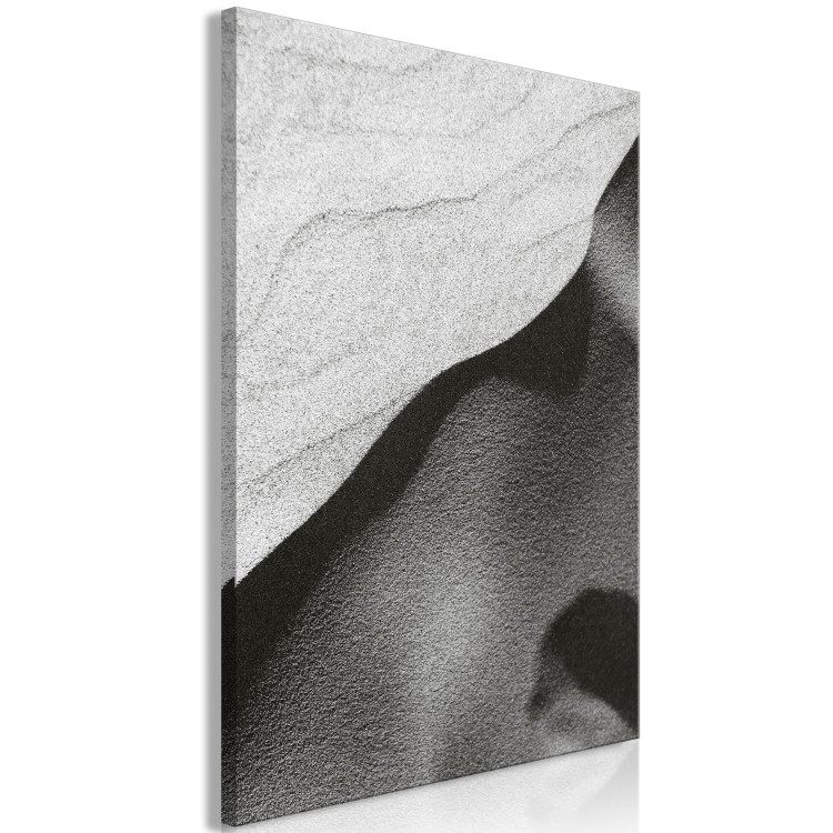Canvas Desert Shadow (1-part) - Black and White Landscape of Endless Sand 115225 additionalImage 2