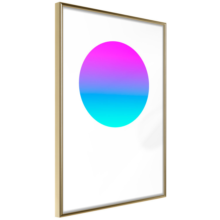 Poster Colorful Circle - geometric abstraction with gradient on white background 117625 additionalImage 8