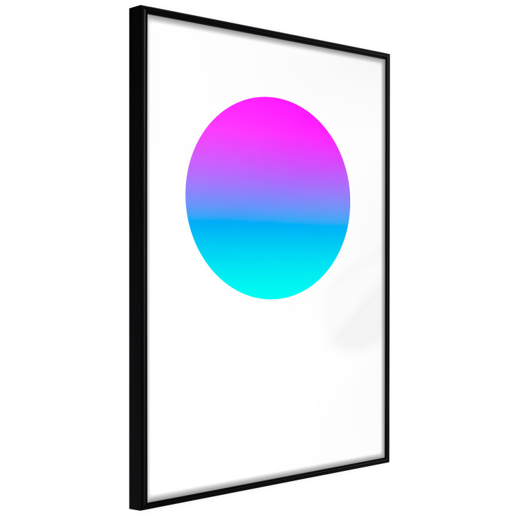Poster Colorful Circle - geometric abstraction with gradient on white background 117625 additionalImage 11