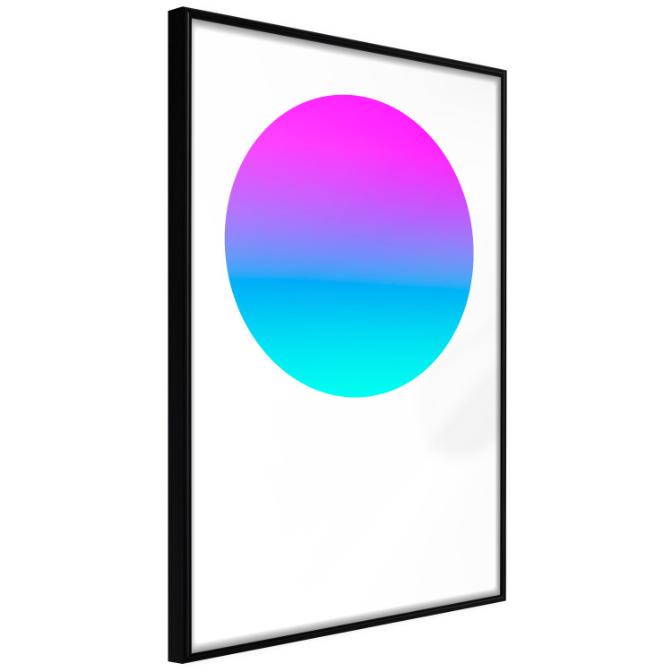 Poster Colorful Circle - geometric abstraction with gradient on white background 117625 additionalImage 12