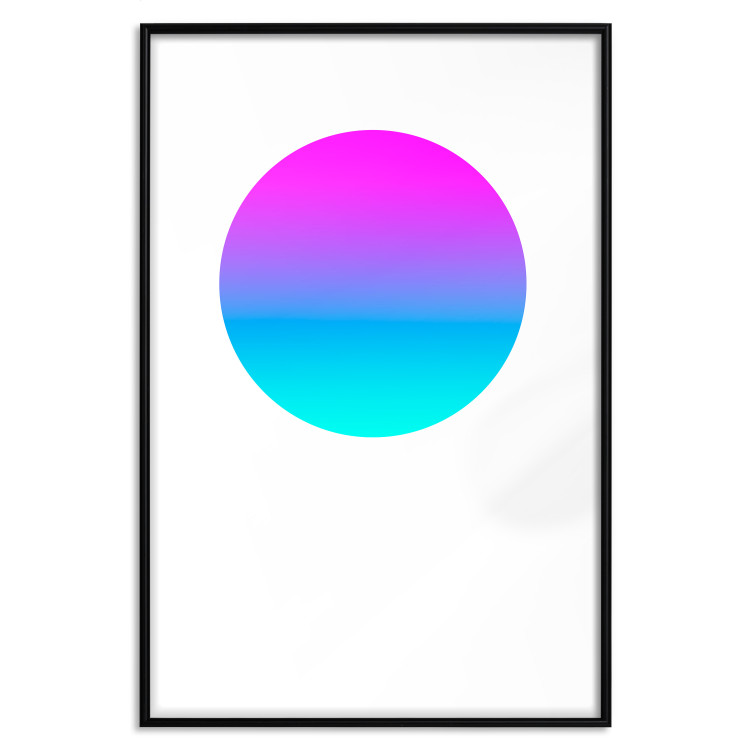 Poster Colorful Circle - geometric abstraction with gradient on white background 117625 additionalImage 17
