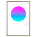 Poster Colorful Circle - geometric abstraction with gradient on white background 117625 additionalThumb 14