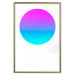 Poster Colorful Circle - geometric abstraction with gradient on white background 117625 additionalThumb 20