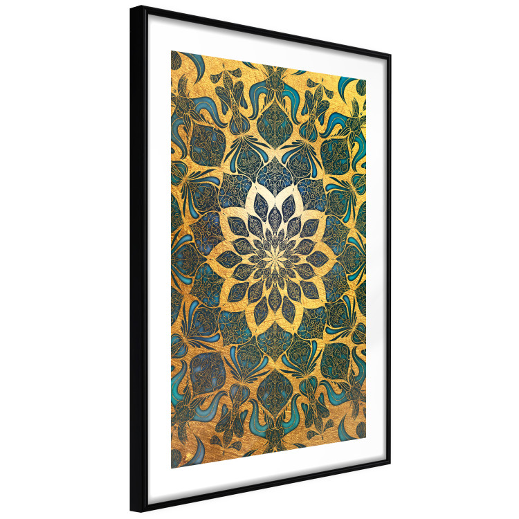 Wall Poster Gold of India - composition with a Zen-style Mandala in golden tones 119025 additionalImage 11