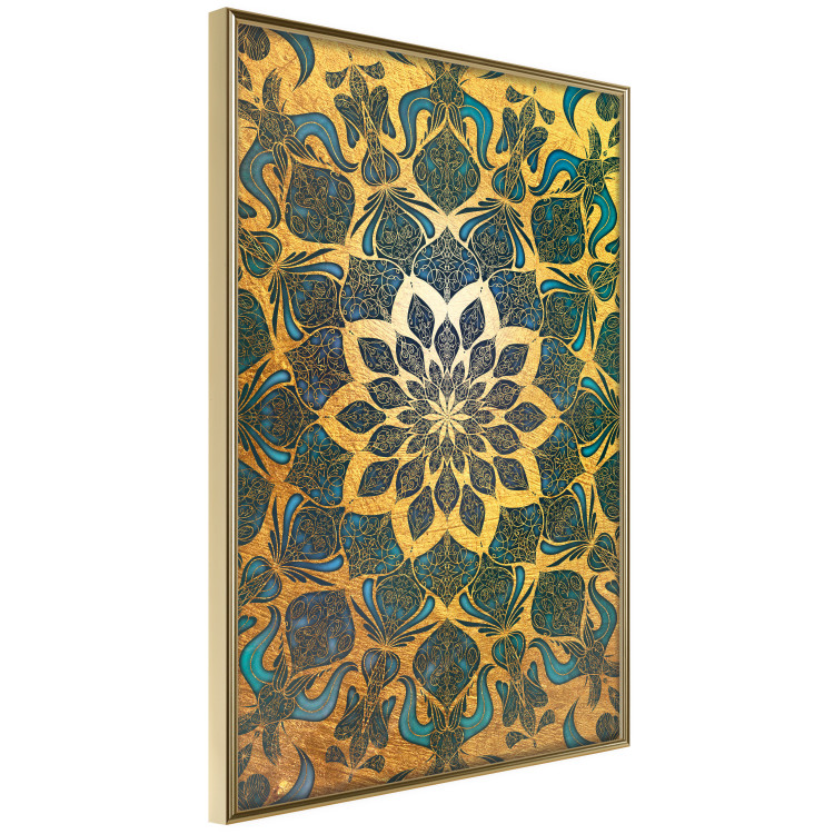 Wall Poster Gold of India - composition with a Zen-style Mandala in golden tones 119025 additionalImage 12