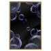 Wall Poster Lightness of Being - soap bubbles on a black background in an abstract motif 122625 additionalThumb 16