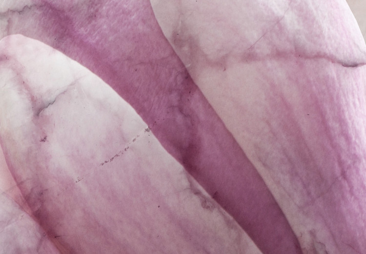 Poster Marble Magnolia - pink flowers on a background of white marble texture 122725 additionalImage 10