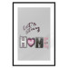 Poster Let's Stay Home - English text "home" on a solid gray background 122825 additionalThumb 17