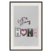Poster Let's Stay Home - English text "home" on a solid gray background 122825 additionalThumb 18