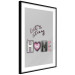 Poster Let's Stay Home - English text "home" on a solid gray background 122825 additionalThumb 11