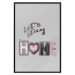 Poster Let's Stay Home - English text "home" on a solid gray background 122825 additionalThumb 24