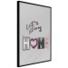 Poster Let's Stay Home - English text "home" on a solid gray background 122825 additionalThumb 12