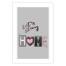 Poster Let's Stay Home - English text "home" on a solid gray background 122825 additionalThumb 25