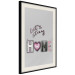 Poster Let's Stay Home - English text "home" on a solid gray background 122825 additionalThumb 3