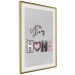 Poster Let's Stay Home - English text "home" on a solid gray background 122825 additionalThumb 2