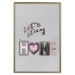 Poster Let's Stay Home - English text "home" on a solid gray background 122825 additionalThumb 20