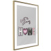 Poster Let's Stay Home - English text "home" on a solid gray background 122825 additionalThumb 6