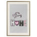 Poster Let's Stay Home - English text "home" on a solid gray background 122825 additionalThumb 19