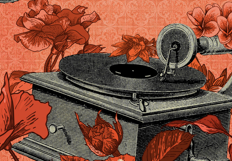 Poster Phonograph - French captions and flower-covered music player 123625 additionalImage 10