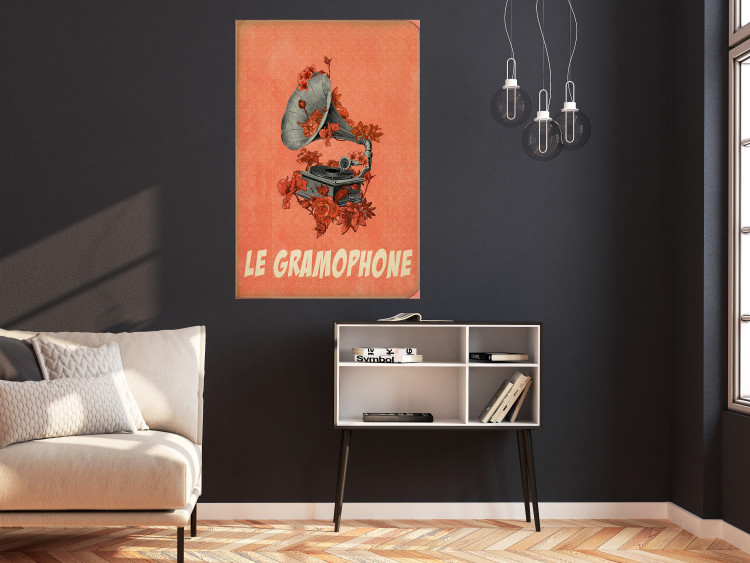 Poster Phonograph - French captions and flower-covered music player 123625 additionalImage 17