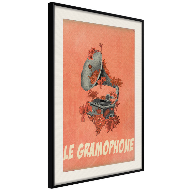 Poster Phonograph - French captions and flower-covered music player 123625 additionalImage 3