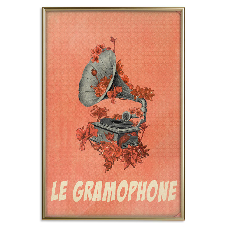 Poster Phonograph - French captions and flower-covered music player 123625 additionalImage 20