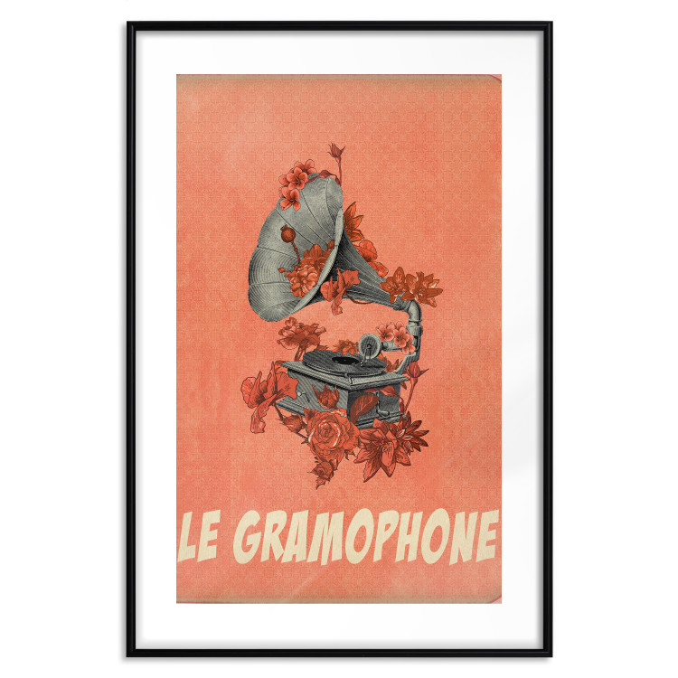 Poster Phonograph - French captions and flower-covered music player 123625 additionalImage 15
