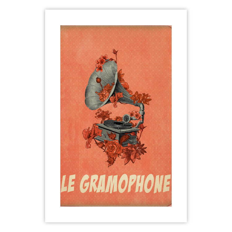 Poster Phonograph - French captions and flower-covered music player 123625 additionalImage 25