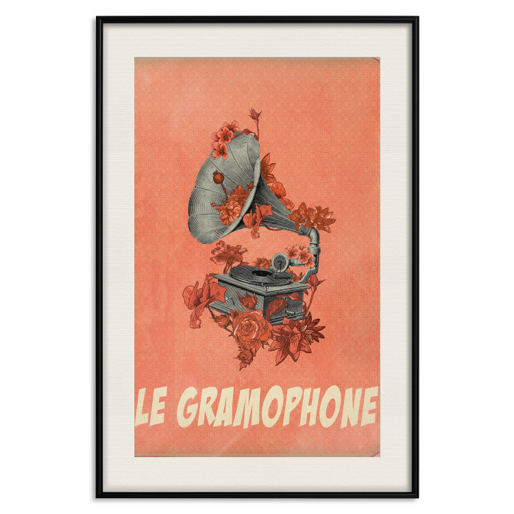 Poster Phonograph - French captions and flower-covered music player 123625 additionalImage 18