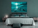 Canvas Art Print Sunset in turquoise - sea landscape with a sandy beach 125025 additionalThumb 3