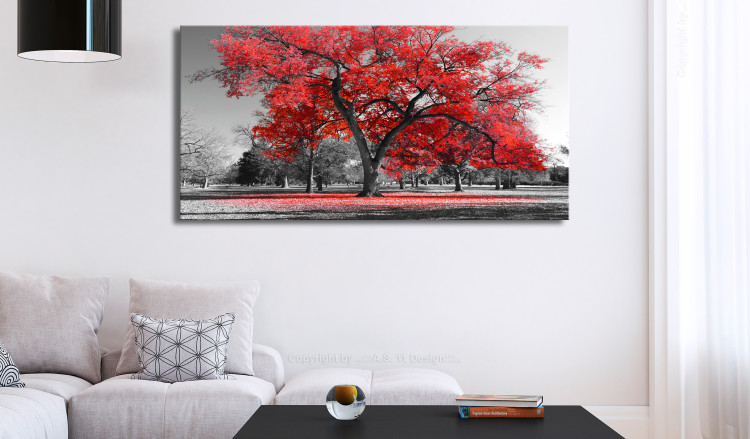 Large canvas print Autumn in the Park (Red) II [Large Format] 125625 additionalImage 6