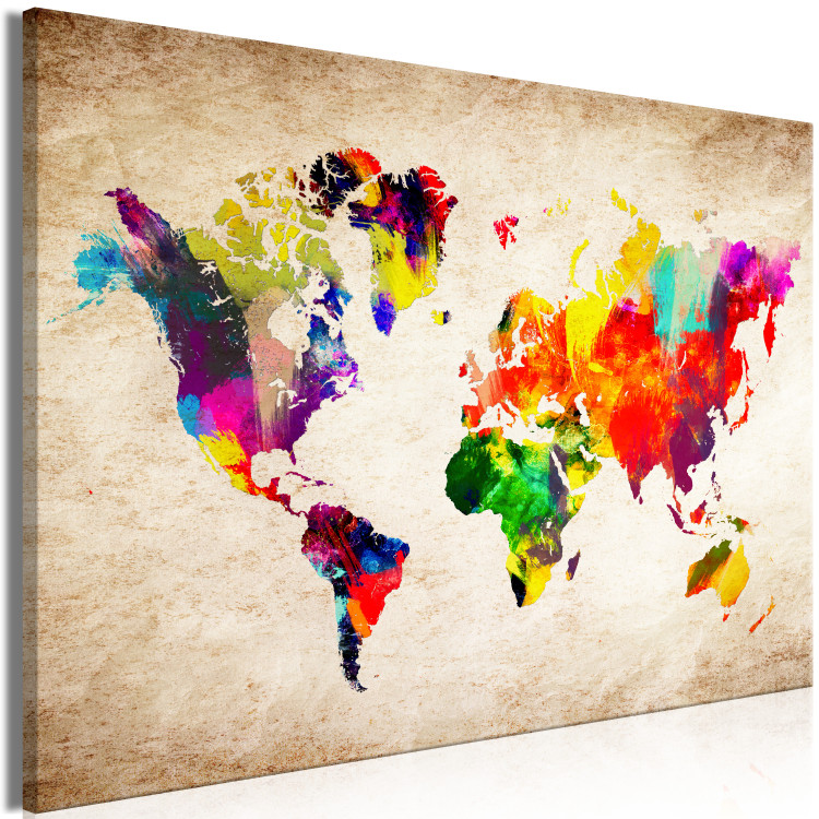 Large canvas print World Map: Abstract Fantasy [Large Format] 128625 additionalImage 3