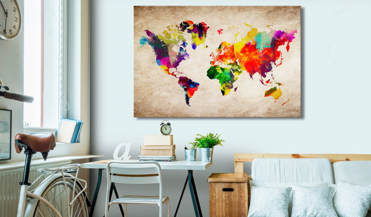 Large canvas print World Map: Abstract Fantasy [Large Format] 128625 additionalImage 6