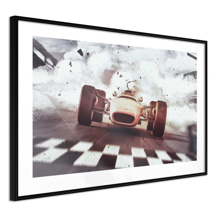 Wall Poster Target - sports composition with racing car and billows of smoke 129425 additionalImage 6