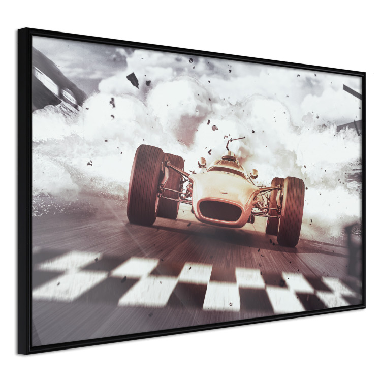 Wall Poster Target - sports composition with racing car and billows of smoke 129425 additionalImage 11