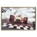 Wall Poster Target - sports composition with racing car and billows of smoke 129425 additionalThumb 17