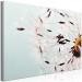 Canvas Print Wind Gust (1-piece) Wide - dandelion flower close-up 129825 additionalThumb 2