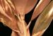 Poster Extraordinary Twig - plant composition of golden leaves on a black background 130525 additionalThumb 11