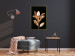 Poster Extraordinary Twig - plant composition of golden leaves on a black background 130525 additionalThumb 7