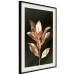 Poster Extraordinary Twig - plant composition of golden leaves on a black background 130525 additionalThumb 2