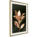 Poster Extraordinary Twig - plant composition of golden leaves on a black background 130525 additionalThumb 3
