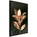 Poster Extraordinary Twig - plant composition of golden leaves on a black background 130525 additionalThumb 13