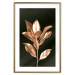 Poster Extraordinary Twig - plant composition of golden leaves on a black background 130525 additionalThumb 16