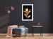 Poster Extraordinary Twig - plant composition of golden leaves on a black background 130525 additionalThumb 5