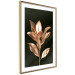 Poster Extraordinary Twig - plant composition of golden leaves on a black background 130525 additionalThumb 9
