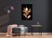 Poster Extraordinary Twig - plant composition of golden leaves on a black background 130525 additionalThumb 4