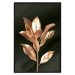 Poster Extraordinary Twig - plant composition of golden leaves on a black background 130525 additionalThumb 18