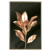 Poster Extraordinary Twig - plant composition of golden leaves on a black background 130525 additionalThumb 21