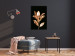 Poster Extraordinary Twig - plant composition of golden leaves on a black background 130525 additionalThumb 6